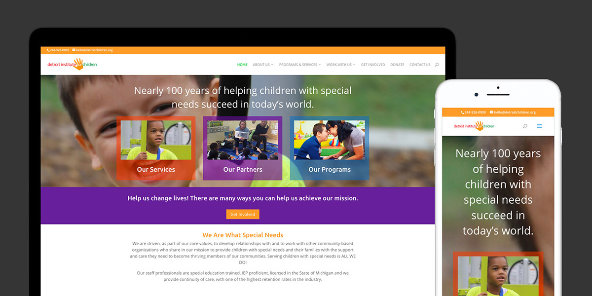 Detroit Institute for Children WordPress Website