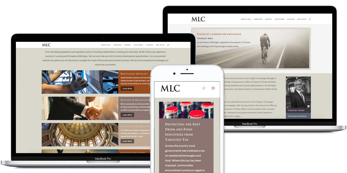MLC WordPress website design